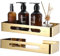 IGNPION 2pcs Shower Organizer Shelf Storage Corner Rack Stainless Steel Bathroom Caddy Wall Mounted Bathroom Accessory Shelf,Gold
