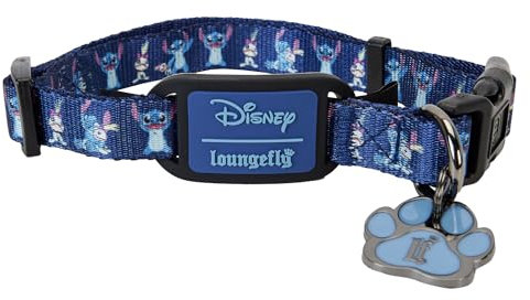 Loungefly Disney Stitch & Scrump Hundehalsband, Größe S, Blau