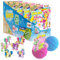 INKEE Galupy Unicorn 5er Set | Badebomben Kinder mit Überraschung komplettes Thekendisplay, 5x Badekugeln mit GALUPY Einhornfiguren, Karamellduft & Jojobaöl