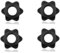 IUFDGHN 4 PCS Dumbbell Clips,Anti-Slip Barbell Clips Barbell Collars Hex Dumbbell Screw Ends, Nut Barbell Spin-Lock Collars Screw Clamps For Dumbbell Weight Lifting Fitness Training