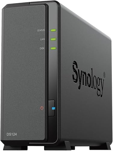 Synology DS124 16TB 1 Bay NAS-Lösung installiert mit 1 x 16TB HAT3300-Laufwerken