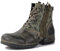 OSSTONE Western Stivali Cowboy Chukka retrò Verde Maschio Mens Motociclo Botas in Pelle Vitello retrò Stile Uomo Stivali Caviglia Boots OS-5008-8-N-IT-R US8.5(EU41)