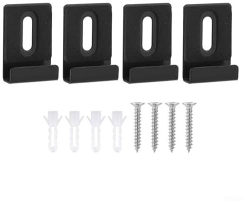 HOHOVYVY 4 Stück Spiegel Halterung,Spiegelhalterung Wand,Rahmenlose Ungerahmt Badezimmer Spiegel Glas Wand Hängen Befestigung Kit Clip