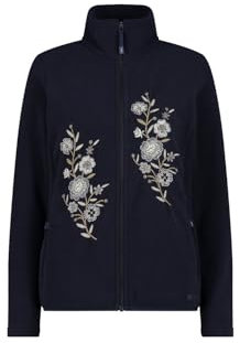 CMP - Giacca da donna in pile Artic Fleece, Black Blue, 44