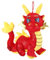 JOINPAYA Peluches Dragon Mascotte du Nouvel an Chinois Décoration De Bureau Et Salon Jouet Doux pour Adultes Symbole De Et Prospérité