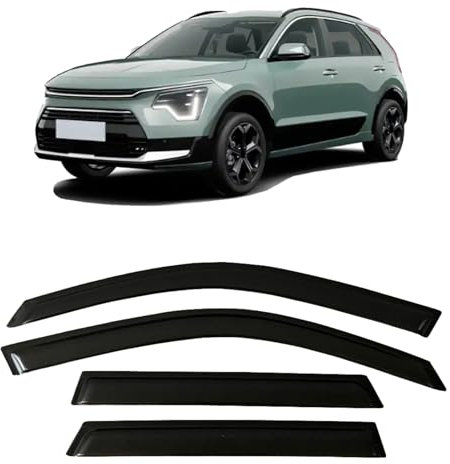 Fensterblende für KIA NIRO DE SG2 2016-2024, Wetterschutz, Türblende, Wind-, Sonnen- und Regenschutz, Seitenfenster-Windabweiser, Autoteil (NIRO SG2 22-24 HEV)