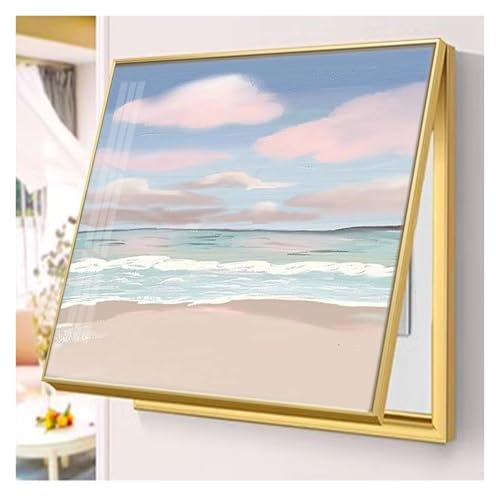 Qulamrdk Meter Box Decorative Painting Creative Switch Box Indoor Electrical Meter Cover Wall Mounted Electrical Panel Cover Meter Box Decorative Painting(H,50x40cm)