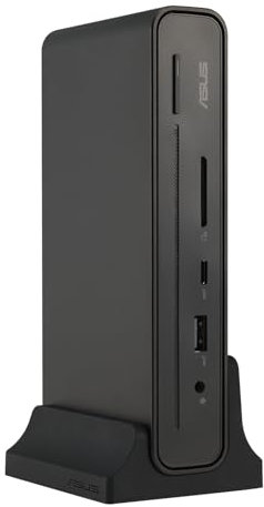 ASUS Triple Display USB-C Dock DC300 Docking Station with 8 Connections, USB-C, USB-A, HDMI, DP, Remote IT Management, LED Indicator for Business, Gaming, Storage