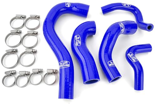 Kit tubo refrigerante in silicone per radiatore per moto Yamaha MT-09 FZ-09 XSR900 MT09 Tracer FJ-09 Tracer 900/GT 9/GT 9/GT (blu)