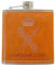 Petaca de Acero Inoxidable 304 /Forrada en Piel(Marrón) Alcohol Personalizada para Hombres, Petaca 6oz/177ml, Camping, Senderismo, Bar, Fiesta, Barbacoa y Bodas (GUARDIA CIVIL)