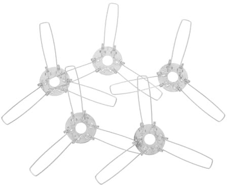 MUCKLILY 5pièces Lot De Adaptateurs Et Clips De Fixation Pour Abat-jour Suspendu Supports Abat-jour Pour Projets De Bricolage