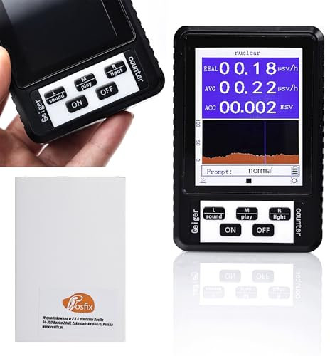 Rosfix Digitaler Geigerzähler XR1 BR-9B MicroUSB 3xAA 106x70x30mm ABS