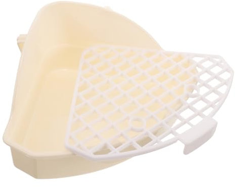 Luxshiny Bac à Litière pour Petit Animal Litière pour Lapin Et Cochon Pot Angle Facile à Nettoyer