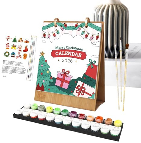 Bsbkoj Kalender 2026-2026 Mal-Adventskalender Tischkalender | Kunstbedarf Planer Basteln Malen Für Lehrer Schule Jugendliche Kinder Zuhause Familie