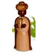 Rudolphs Schatzkiste Miniaturfigur König Balthasar Natur HxBxT 6x2,5x1,5cm NEU Holzfiguren Holzschmuck Holz Seiffen Weihnachtsland Weihnachtsdekoration Erzgebirge Dekoration Weihnachten