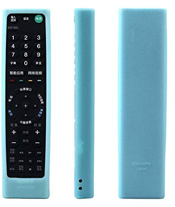 BenCreative Custodia in silicone per telecomando per Sony RMT-TX100 / TX200 / TX300C Coperchio del telecomando per TV Turquoise-blue