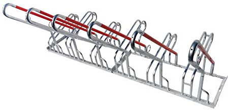 6er Fahrradständer Reihenparker Anlehnparker Anlehnbügel B-Ware mit Diebstahlsicherung