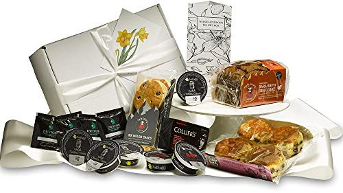 Daffodil Foods The Welsh Afternoon Tea Hamper | Luxury Food Gift Ideas for Women Birthday Hamper Gift | Afternoon Delight Gift Hamper for Everyone | Tea Hamper for Any Occasion or Anniversary