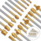 EEEKit 20 Piezas HSS Brocas para Tallado Madera, Herramientas Fresas Rotativas con 3mm Vástago