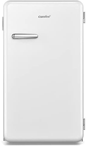 Comfee RCD93WH1RT(E) Tischkühlschrank / 93L Mini-Kühlschrank / 83,5cm Höhe / 48,8cm Breit / 107kWh/Jahr / Weiß
