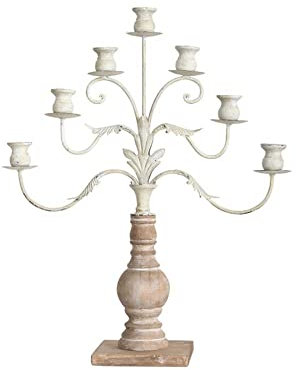 Lilac Fower Shop Lamp Retro Candle Holder Nordic Home Wrought Iron Wooden Candlelight Dinner