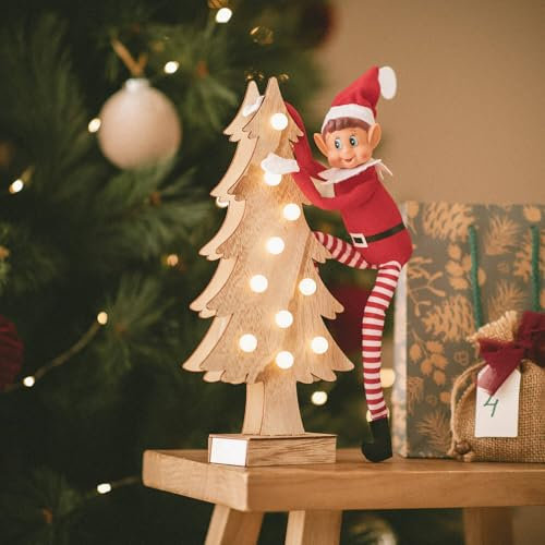 LEDKIA LIGHTING LED-Weihnachtsbaum Wood mit Batterie Warmweiß 3000K
