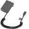 LP-E8 Dummy Batterie Décodeur Batterie Rechange LP-E8 avec câble Adaptateur d'alimentation à Ressort de Type C pour appareils Photo Canon EOS 550D 600D 650D 700D