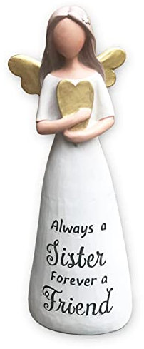 Sister Angel Figurine Ornament Collectible Figure Gift for Sister Birthday Christmas or Mothers Day a thoughtful, meaningful, sentimental or present