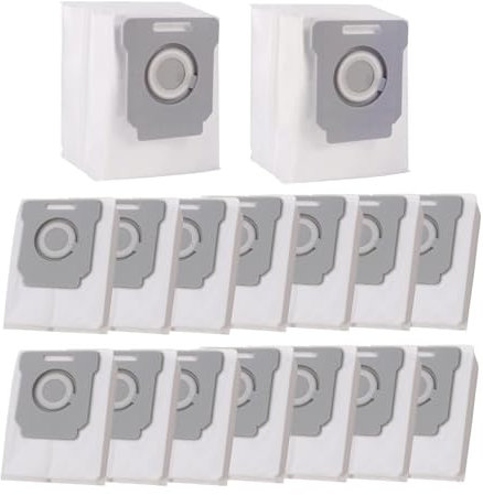 Omiracle Lot de 16 sacs d'aspirateur compatibles avec les sacs iRobot Roomba i1 i3 i4 i6 i7 i8 j7 s11 Plus, parfaits pour les sacs d'aspirateur iRobot, compatibles avec tous les modèles Clean Base