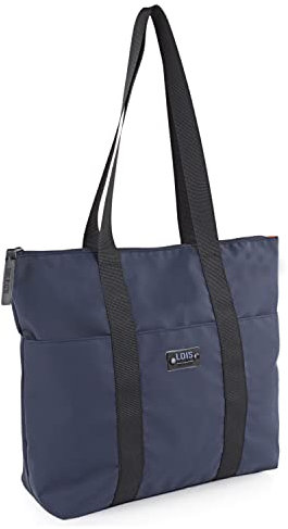 Lois - Laptoptasche - Frauen Laptoptasche. Businesstasche. Aktentasche und Schultertasche in einem - Business Taschen Damen. Handtasche Damen Umhängetasche, Blau