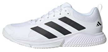 adidas Herren Court Team Bounce 2.0 Shoes Schuhe, Cloud White/Core Black/Cloud White, 46 EU
