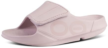 OOFOS OOahh Sport Flex Recovery Sandal - Women and Men, Stardust, 6 Women/4 Men