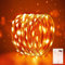 FFZZKJ Fairy Lights Battery Operated for Bedroom Indoor 3M 30LED Battery Powered Timer LED Lights Micro String Lights Copper Wire Fairy Lights for Christmas Decorations Wedding Party-Orange