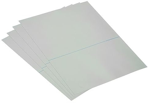 PATIKIL 10.5 Polarisierte Folie Blätter 4 Packung Kleber Polarisator Linearer Polfilter 21.7x16.5cm für Bildschirm Fotografie Beleuchtung 0°