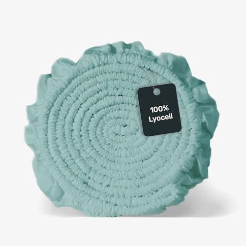 twenty:three Lyocell Spannbettlaken 200x200 Mint Green - 100% Tencel - Gewonnen aus Eukalyptus - Hochwertig - Nachhaltig - Atmungsaktiv - Luxus - Hypoallergen