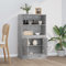 Tino Tech Credenza in Legno Multistrato 60x35,5x103,5cm Grigio cemento Credenza Cucina Moderna Mobiletto Multiuso Mobile Credenza Soggiorno Credenza Salvaspazio Mobiletto Corridoio Armadietto