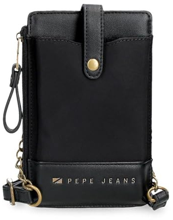 Pepe Jeans Morgan, Damentaschen und Reiseaccessoires, beige, schwarz, grünes Kunstleder, von Joumma Bags