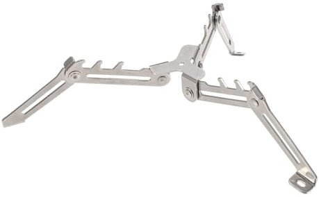 Yardwe Gas Tank Bracket Folding Tank Stand Camping Tank Stand Gas Tank Stove Stand Camping Gas Bottle Stand Stove Standard Bottle Shelf Metal Outdoor Stainless Steel Aluminum Alloy