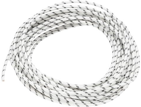QUARKZMAN 10 Metri/32,8 Piedi 14AWG Cavo Silicone Intrecciato Alta Temperatura -60 a 300 Gradi Celsius Cavo Elettrico Isolato Resistente per Industria, Nero Bianco
