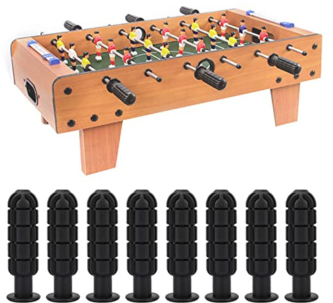 SUNFECILI 8 Stück Tischfußball-Griffe, rutschfeste Kunststoff-Griffe für Tischfußball-Ersatzteile, Hochgriffige Fußball-Griffe für Tischfußball, Durchmesser 1,3 cm