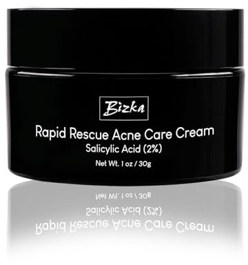 Bizka Crema Viso per Acne e Pelle Grassa 30g - Potentissima, Riduce il Rossore e Restringe i Pori - Adatto a Tutte le Pelli