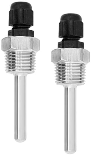 Tauchhülse 1/2 Zoll, 2 Stück Temperaturfühler Edelstahl, 8 x 50mm | Tauchhülsen, Edelstahl Tauchhülse Gewinde für Temperatursensor