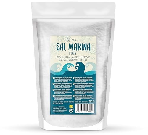 Sale Marino Non Raffinato Naturale al 100% - Minerale, Ecologico, Di Elevata Purezza, Perfetto Per La Cucina - Sale Premium. Naturale Non Raffinato Origine: Spagna.