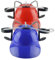 Weduspaty Trinkhelm Fun Drink Hut Safer Plastik -Trinkhelm mit Dose Halter und Stroh, lustiger Hut für Bier Soda Party Fußballspiele Neuheit Geschenk Blau