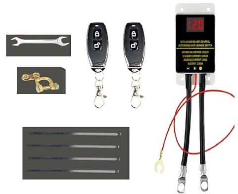 Interruttore di separazione della batteria da 12 V, 200 A, telecomando per auto, camion, barca, camper, antifurto