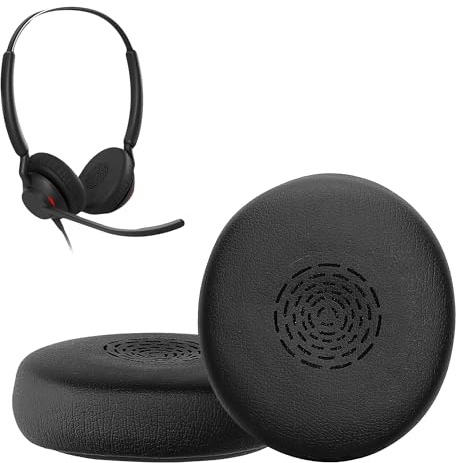 kwmobile 2X Ohr Polster für Jabra Engage 50 II/Engage 40 Wird Ohrpolster - Ersatz Ohrpolster - Kopfhörer Ersatzteile - Kopfhörer Ersatzpolster für Over Ear Headphones