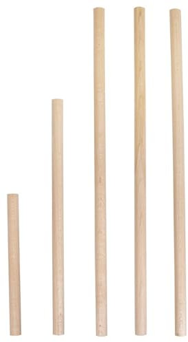 Baguette en bois naturel Ø 15mm 5 pièces - Rayher