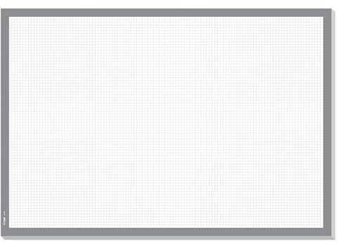 SIGEL HO260 Papier-Schreibtischunterlage zum Abreißen kariert, Notizblock, grau ca. DIN A2 - extra groß, 30 Blatt, Schreibunterlage