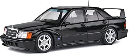Solido Mercedes-Benz 190E EVO2 (schwarz) – Hochwertiges Diecast Modellauto im Maßstab 1:18, ikonische Sportlimousine für Sammler & Motorsport-Fans