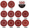 Rovtop Lot de 100 feuilles abrasives Velcro 125 mm pour ponceuse excentrique Ø 100 pièces 40/60 (10 disques par grain) 80/120/180/240(15 disques par grains) 320/400/600/800(5 disques par grain)